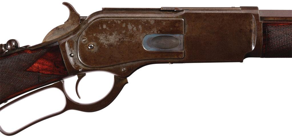 Special Order Casehardened Winchester Deluxe Model 1876 Rifle