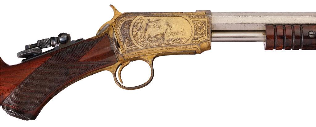 Exhibition Winchester Deluxe Model 1890 Slide Action Rifle