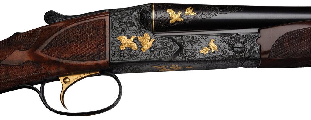 Angelo Bee Engraved Winchester 20 Gauge Model 21 Shotgun