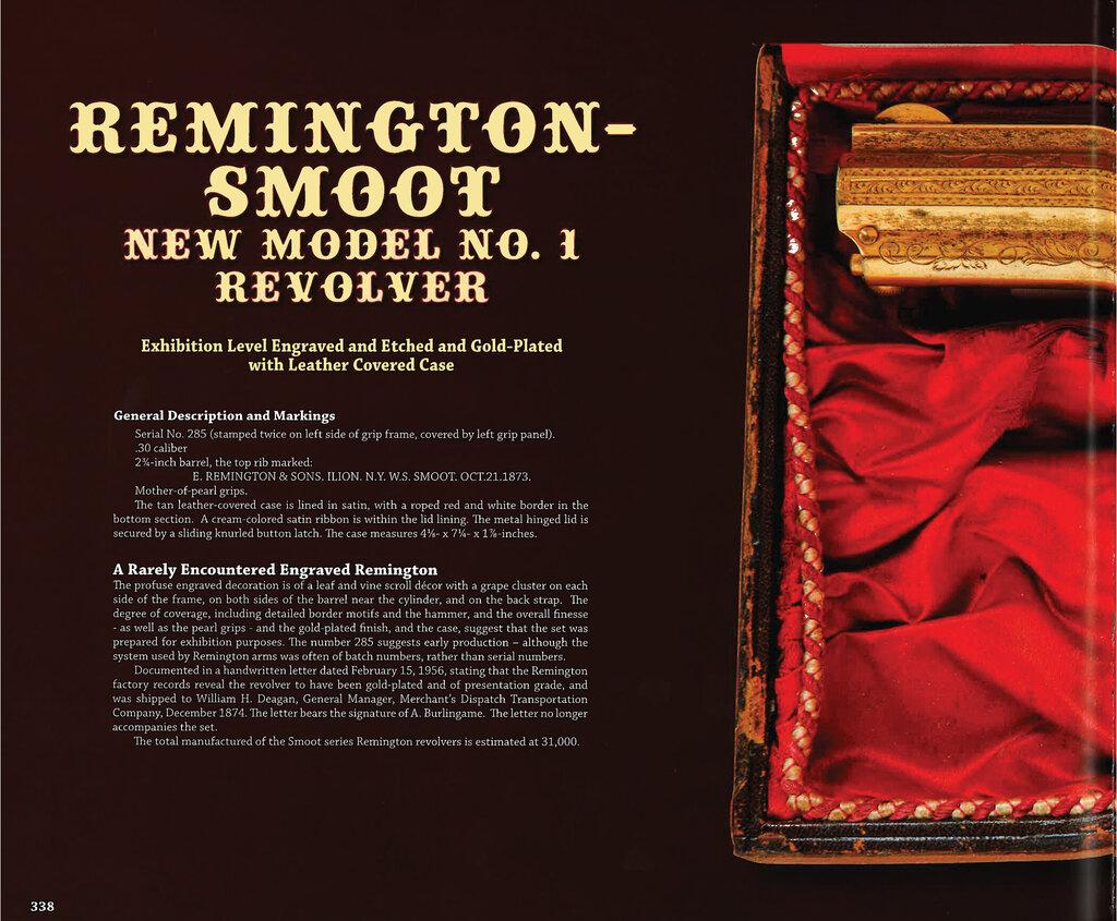 Engraved Gold Remington-Smoot New Model No. 2 Revolver