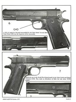 World War II U.S. Union Switch & Signal Model 1911A1 Pistol