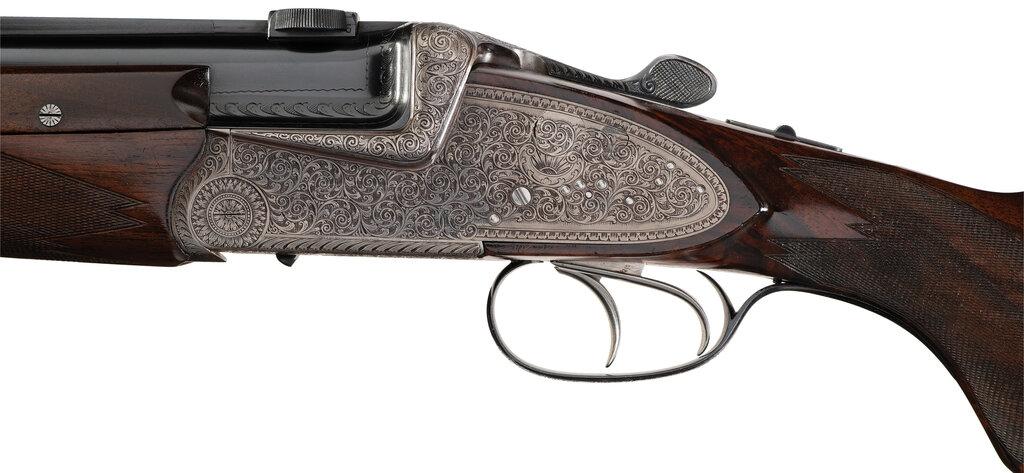 Johann Fanzoj Sidelock O/U Combination Gun Two Barrel Set