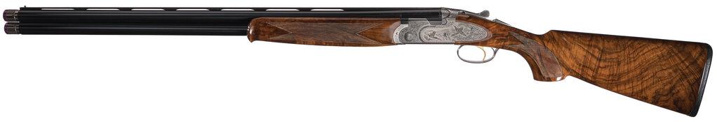 Factory Engraved Beretta 687 Extra Diamond Pigeon Shotgun