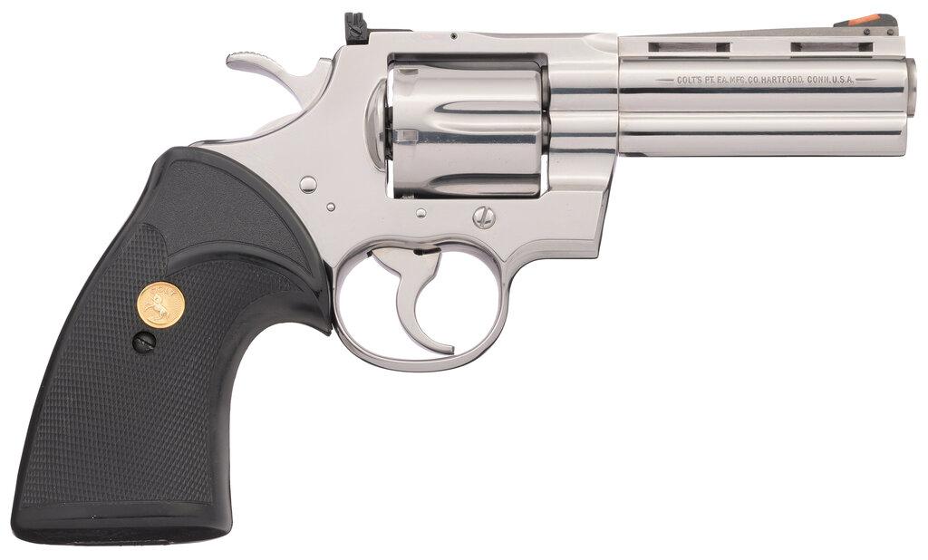 Colt Python Double Action Revolver with Box and Factory Letter
