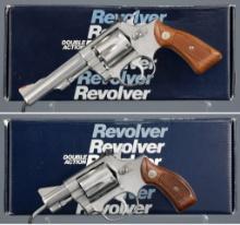 Two Smith & Wesson Double Action Revolvers with Boxes