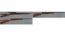 Three Savage Bolt Action Rimfire Rifles