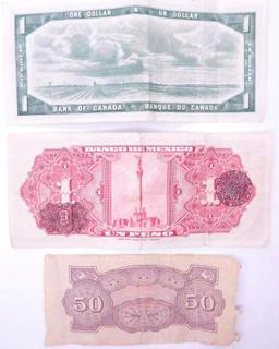Grouping of World Paper Currency, (3)