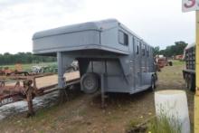 1995 CM 16' GOOSENECK STOCK TRAILER W/ TITLE