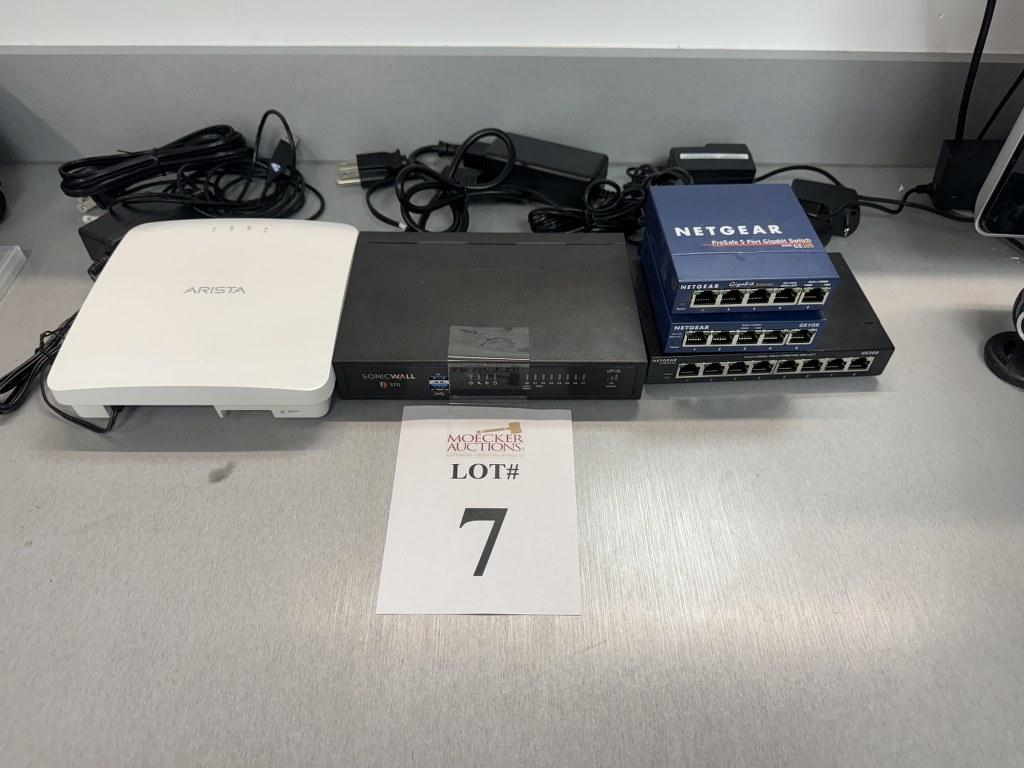 LOT CONSISTING OF NETGEAR NETWORKING SWITCHES,