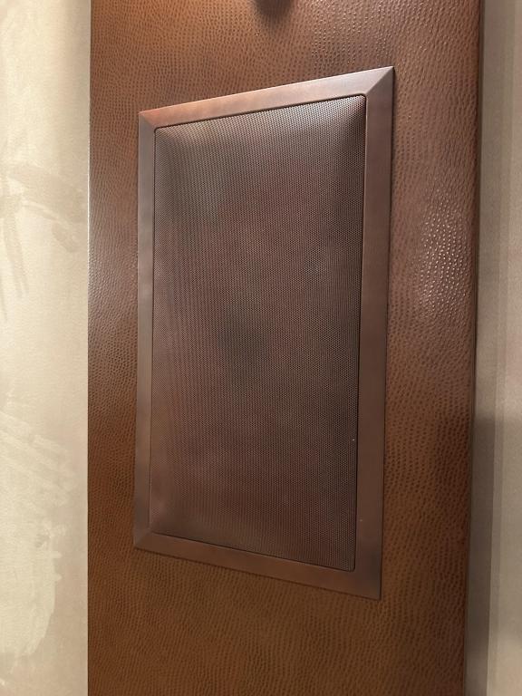 LOT CONSISTING OF (6) KLIPSCH THX WALL MOUNTED SPEAKERS (PAINTED BROWN)