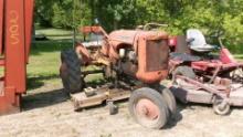 C ALLIS w / WOODS BELLY MOWER,  has not moved in 20 years