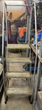 4 Step Roll-A-Round Shop Ladder
