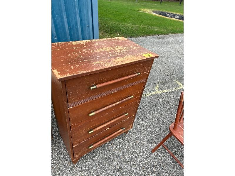 4 Drawer Dresser & Solid Wood Chairs