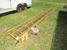 253. 24 FT. BALE ELEVATOR WITH ½ HP. ELECTRIC MOTOR, NICE COND.