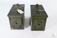 Two Metal Ammo Cans