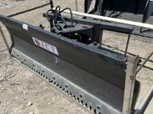 Unused JCT Skid Loader 72" Angle Blade with Teeth Bar