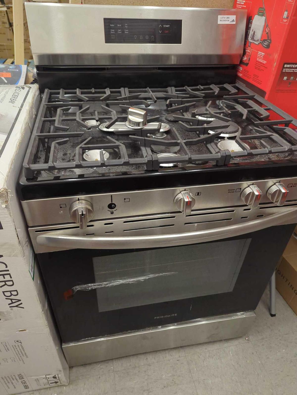 (Damaged) Frigidaire 30 in. 5.1 cu. ft. 5 Burner Freestanding Self-Cleaning Gas Range in Stainless