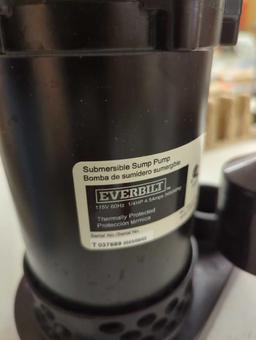 Everbilt 1/4 HP Aluminum Sump Pump Vertical Switch, Appears to be New or Slightly Used Retail Price