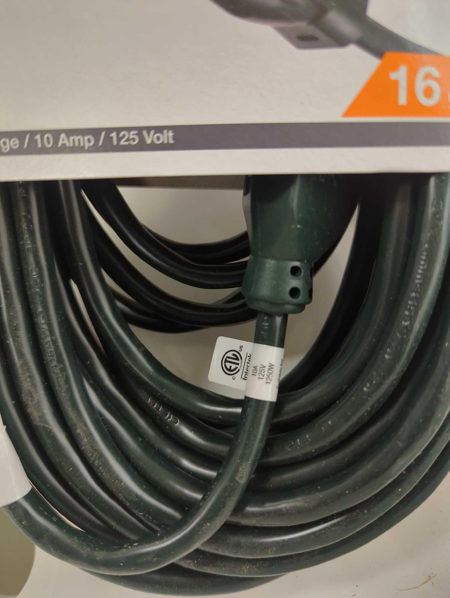 Lot of 2 Items To Include, HDX 55 ft. 16/3 Green Outdoor Extension Cord, And Buck Bros. 1 in.