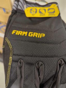 Lot of 3 Pairs of FIRM GRIP X-Large Flex Cuff Outdoor and Work Gloves (2-Pack), Appears to be New