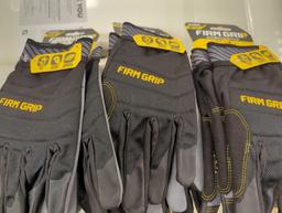 Lot of 3 Pairs of FIRM GRIP X-Large Flex Cuff Outdoor and Work Gloves (2-Pack), Appears to be New