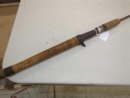 Pinnacle 6'6" millenia fishing rod. Line 10-17 lb Lure 3/16-1 oz Comes as is shown in photos.