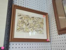 Framed Print of Horses Running to the Right, What You See in the Photos is Exactly What You'll