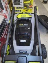 (No Battery) RYOBI 40V HP Brushless 20 in. Cordless Battery Walk Behind Push Mower with Charger, No