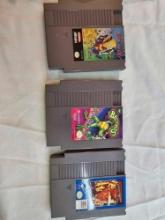 3 Nintendo games. Includes The Simpsons, Battletoads and Indiana Jones