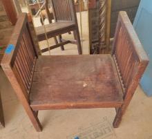 Vintage piano chair $5 STS