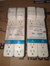 Lot of 2 Private Brand 6-Outlet Surge Protector (2-Pack), Model LTS-06H-2, Retail Price $20/Pack,