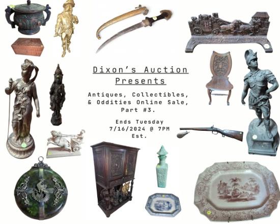 7/16/24 Antiques, Collectibles & Oddities Sale #3.