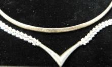 60% Silver - Necklaces - 2 Pieces - 41.0 Grams