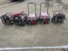 Honda (5) Lot Of Generators