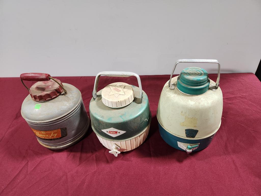 Lot of 3 Vintage Water Coolers