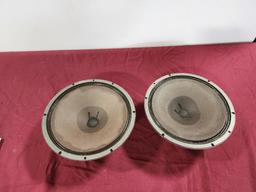 Set of Shield Crest Purple Speakers