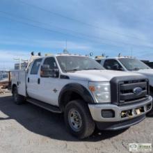 2014 FORD F-350 SUPERDUTY XL, 6.7L POWERSTROKE, 4X4, CREW CAB, SERVICE BED