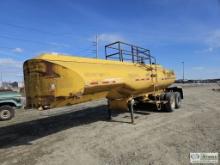 SEMI WATER TANK TRAILER, 1977, TANDEM AXLE