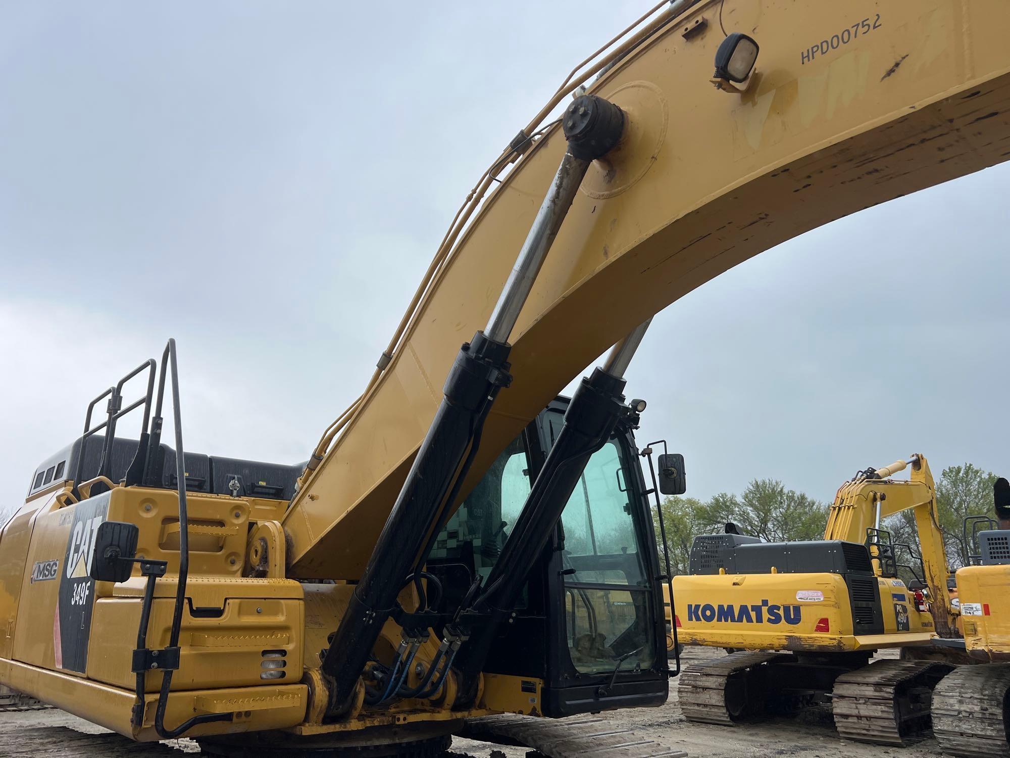 2016 CAT 349FL HYDRAULIC EXCAVATOR SN:CAT0349FVHPD00752 powered by Cat C13 diesel engine, 428hp,