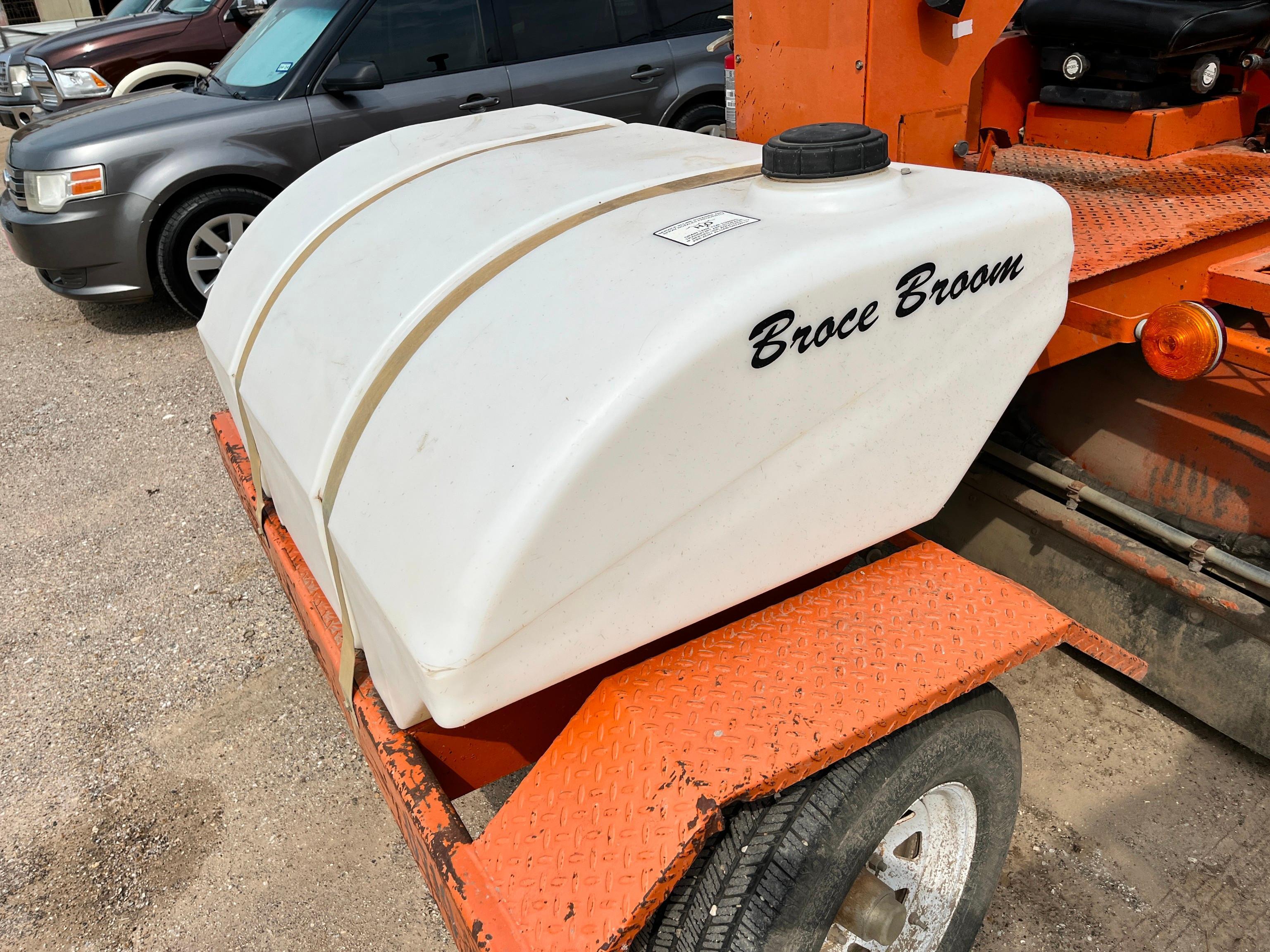 BROCE RJ350 SWEEPER SN:405431 powered by John Deere diesel engine, equipped with OROPS, 8ft. Power