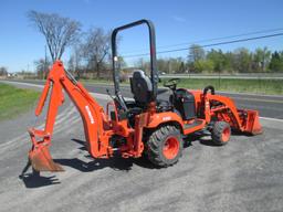 AGRICULTURAL TRACTOR 2021 KUBOTA BX23S 4WD TRACTOR SN 494341, powered by Kubota diesel engine,