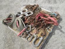SUPPORT EQUIPMENT SUPPORT EQUIPMENT QTY OF HD RIGGING CHAINS, SLINGS, BINDERS & ACCESSOIRIES