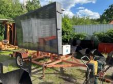 SOLAR POWERED MESSAGE BOARD ARROW/MESSAGE BOARD VN:1249006 trailer mounted. BILL OF SALE ONLY NO