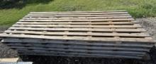 (5) 52" x 149" Wooden Pallets