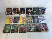 Lot of 18 Pcs Collector Modern NBA Basketball Sport Trading Assorted Cards & Players -See Pictures