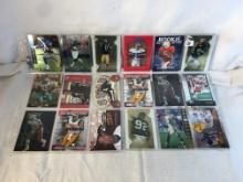 Lot of 18 Pcs Collector Modern NFL Football Sport Trading Assorted Cards & Players -See Pictures