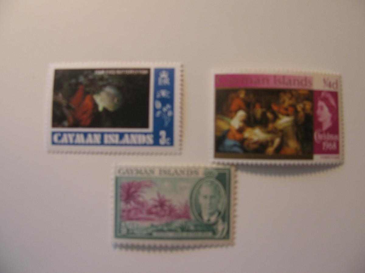 3 Cayman Islands Unused  Stamp(s)