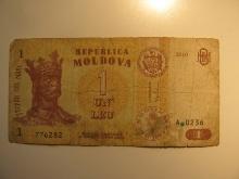 Foreign Currency: Moldova 1 Leu