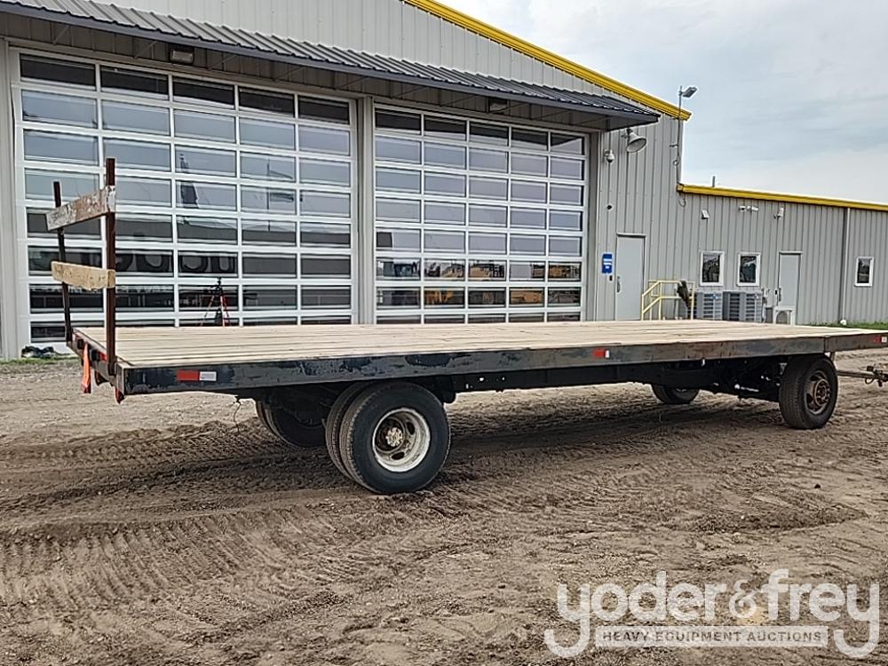 34' Hay Wagon Off Road (Homemade Trailer, Farm Used)