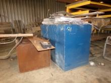 (2) BINS WITH SCRAP ALUMINUM AND STEEL